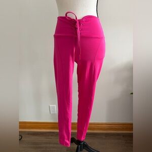 Guess Hot Pink Lace-Up Leggings
